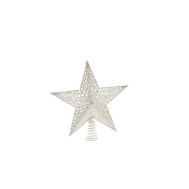 Festive Tree Top White Glitter Tree Topper 30 Centimetre