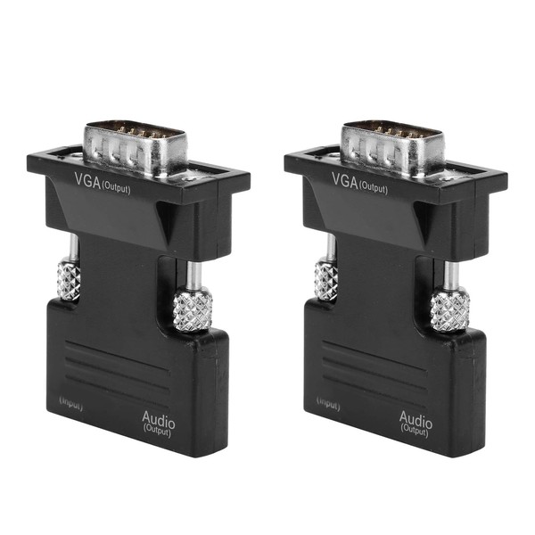VBESTLIFE HDMI to VGA Converter, 2pcs/pack 1080P HDMI to VGA