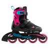 Rollerblade Microblade Free 3WD Kid's Size Adjustable Inline Skate, Black