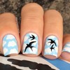 Whats Up Nails - Clouds Vinyl Stencils for Nail Art