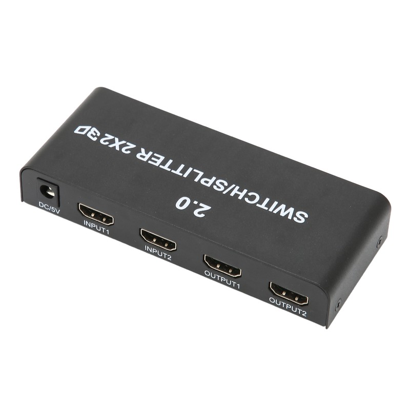 2x2 HD Multimedia Interface Splitter 4K 60Hz 2 In 2
