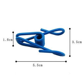 NUZAMAS 2X Clothesline 12 Pegs Clips Portable Expandable Adjustable Retractable Airer for Camping Travel Clothes Laundry Drying Outdoor and Indoor Use Blue