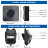 Topyond Solar Entry Alarm System, Wireless Security with Long Range,