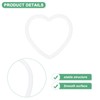 M METERXITY 20pcs Dream Catcher Rings 2.4 Inch Plastic Heart
