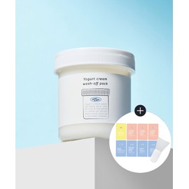 Sample giveawayGlowing pack yogurt wash-off cream pack + pack brush free - 2 pcs / 샘플증정광채팩 요거트 워시오프 크림팩+팩붓 증정 - 2개