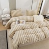 ECOCOTT Duvet Cover Set, 100% Washed Cotton Linen-Like Textured Soft