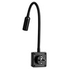 SEBSON LED Socket Lamp Dimmable Black - Set of 2