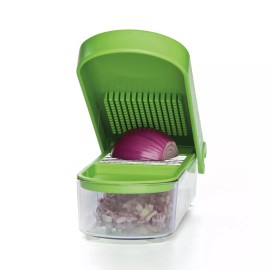 Progressive International Prep Solutions Onion Chopper Dishwasher Safe Easy Fast Onion Slicer 2 Cups