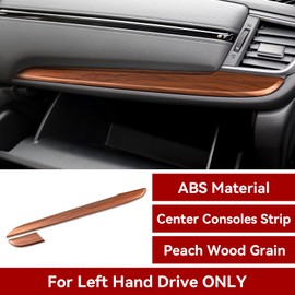 BRMYL Car Dashboard Decor Cover Decals for Honda CR-V 2017 2018 2019 2020 2021 2022 Accessories CRV Peach Wood Grain Interior Stickers