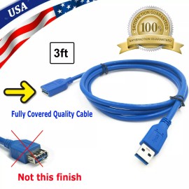 custom-sign 3FT (3 Feet) USB 3.0 SuperSpeed Male A to Female A Extension Cable Cord M/F USB3