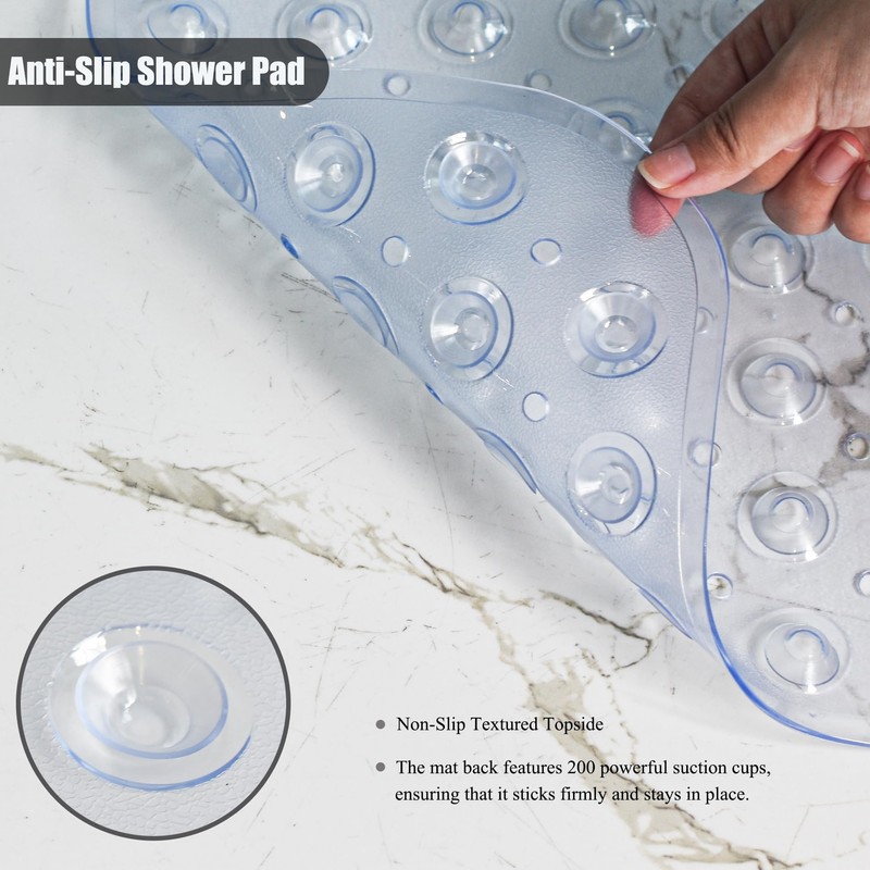 Bathtub and Shower Mats, 28 x 15 Inch Non-Slip Bath