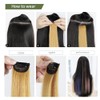 One Piece Clip In Hair Extension Highlights Streaks 25g -