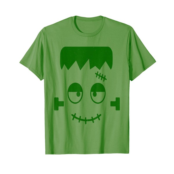 Monster Face Halloween Matching Costume Frankenstein Boy Kid T-Shirt