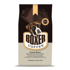 Boxer Coffee Dark Roast Whole Bean – French Roast 2.5 LB Bag – Specialty Grade, Gourmet Artisan Coffee
