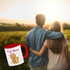 Bären Mutter und Kind Kaffeebecher in rot mit Spruch Beste