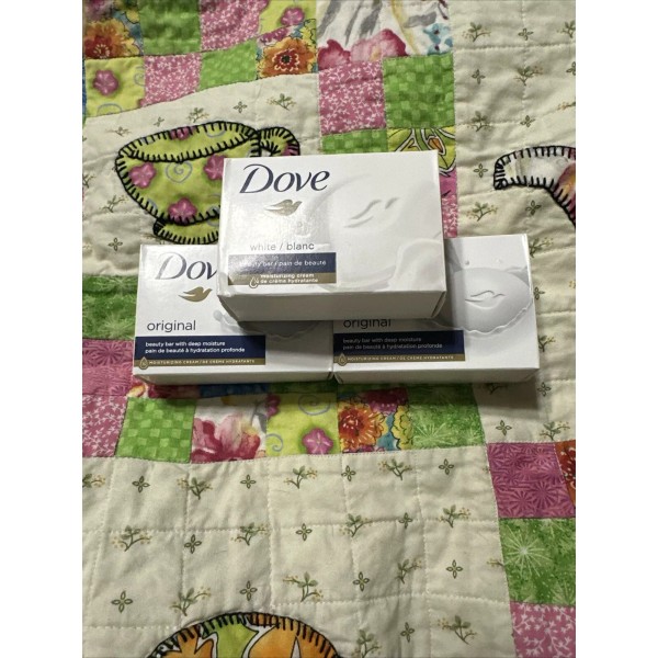 Dove Original LOT OF 3: DOVE White BAR SOAP with