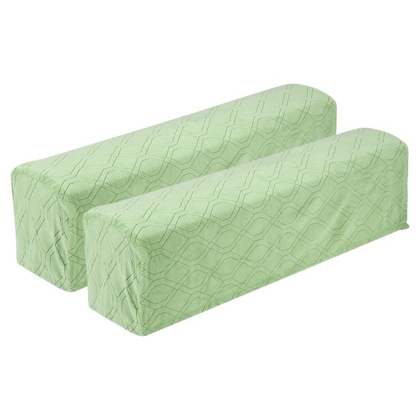 sourcing map 2Pcs Diamond Pattern Stretch Armrest Covers, Soft Armchair