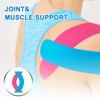 Carbou Kinesiology Tape 5cmx5m-2 Rolls Water Resistant Strips,Elastic Cotton Athletic