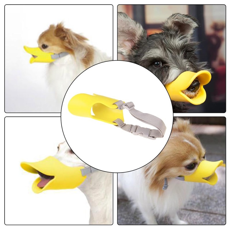 Anti Bite Duck Mouth Shape Dog Mouth Covers,Soft Duck Silicone