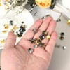 sourcing map 100 Sets Double Cap Leather Rivets, 6x8mm Round