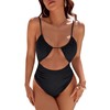 Blooming Jelly Womens One Piece Swimsuit Tummy Control Bathing Suit