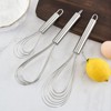 3 Pieces Flat Whisk Stainless Steel Professional Plus Whisk Whisk