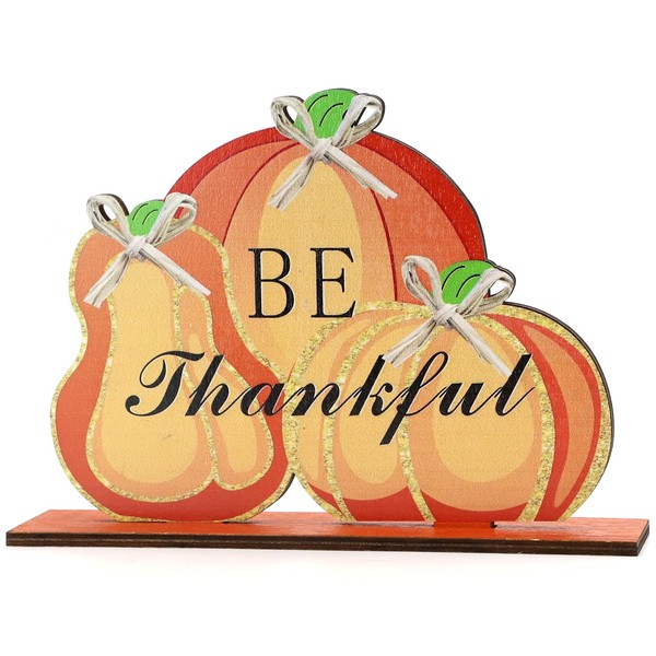 Wooden Thanksgiving Sign, Wooden Fall Signs Thansgiving Table Centerpieces Pumpkin Autumn Letter Decor Fall Festival Decor Harvest Party Decorations for Autumn Thanksgiving Party Y7QJBJ