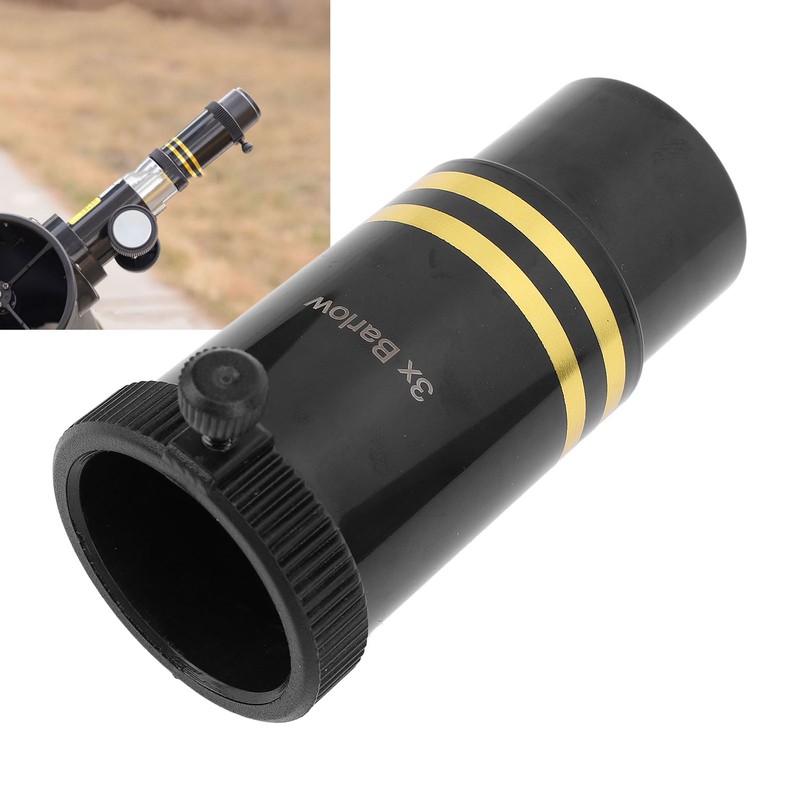 Telescope Barlow Lens 1.25 Inch 3X Multi Coated Achromatic with