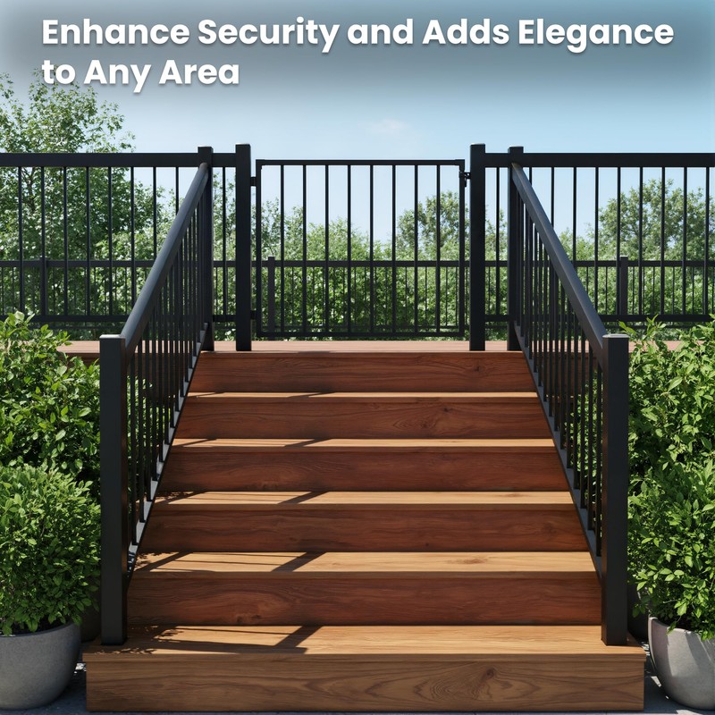 tonchean 38''H x 48''W Deck Fence Gate for Residential, Yard,