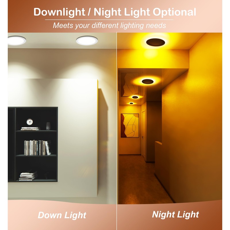 CLOUDY BAY [6 Pack] 8 Inch 5CCT LED Recessed Ceiling