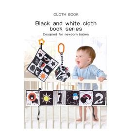 3 Pcs Black and White High Contrast Baby Toys 0-3 Months for Newborn,Tummy Time,Montessori Toys for Babies Sensory Soft Book for Early Education,0 6 9 Months Baby Girls Gifts