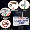 No Drill Front License Frame Compatible with Fiat 124 Spider