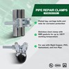 Highcraft Pipe Repair Clamp 3/4'', IPS Single Bolt, 3” Long,