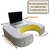 XYRONICA Laptop Desk Pillow, Gaming Pillow for Reading, Crochet Lap