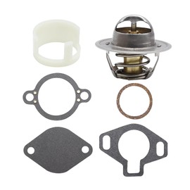 Saihisday 160° Thermostat Kit 807252Q5 with Gaskets and Housing Sleeve 23-806922 Replacement for Sierra Mercruiser V6 & V8 4.3L, 5.0L, 5.7L Replaces #807252T5 807252T8 23806922