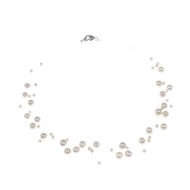 Treasure Bay Womens Pearl Necklace | Stunning Multi-strand White Freshwater Pearl Necklace