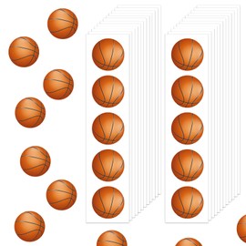 120 Pcs Basketball Stickers Vinyl, Basketball Stickers for Water Bottle Kids Girls Boys, Sports Ball Decals Waterproof for Basketball Sports Party Favor Supply Reward Pride Planner Calendar DIY Craft