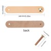 GORGECRAFT 6Pcs Leather Drawer Pull, Nordic Wardrobe Cabinet Door Handle,