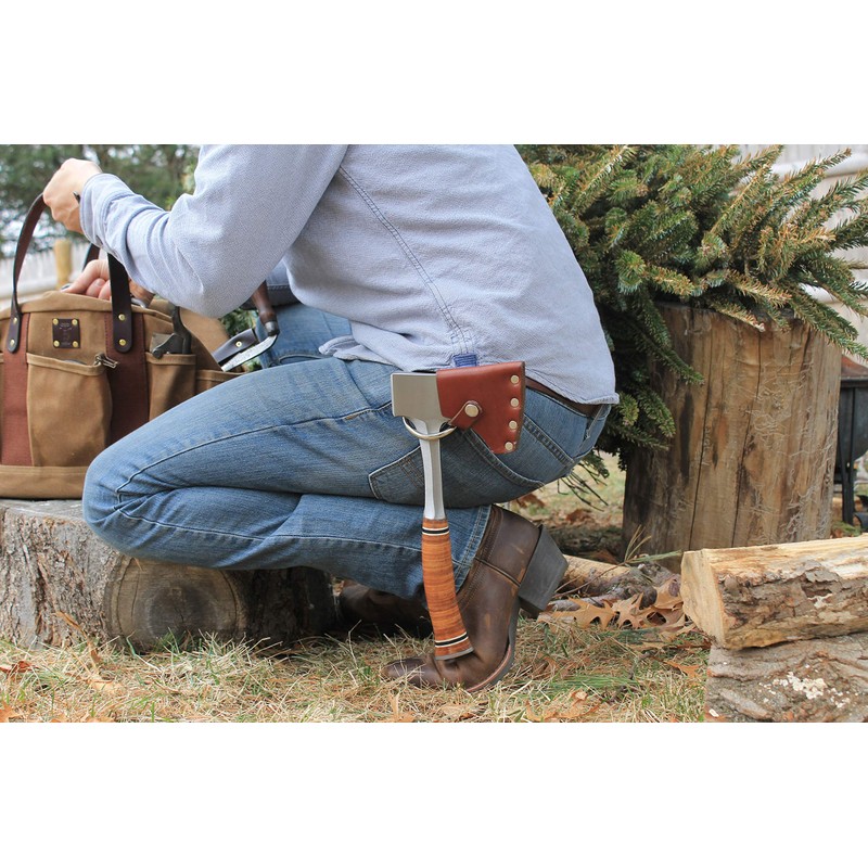 American Bench Craft Leather Hatchet Sheath - Fits ESTWING Hatchet