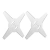 2PCS Mower Blades 4 Teeth Head Blades 7.9in Stainless Steel