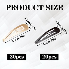 40 Stück Metall-Haarspangen, Einfache Design-Haarspangen, Haar-Styling-Werkzeuge, Rutschfeste Haarspangen, Damen-Haar-Accessoires