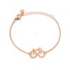 SAILBRACE Bracelet Rose Bike Chain, Rose gold