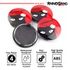 Rhinotuning 4 x 62mm Curious Cat Pattern Lettering ABS Material