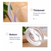 6 Pcs Clear Plastic Angled Serving Bowls and Scoops, 3