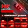OPPBUY Rechargeable Red Emergency Roof Top Strobe Light, 48LED 17