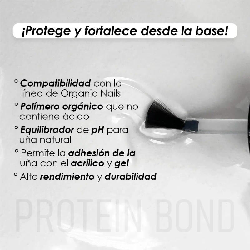 Kit Dos Protein Bond + Bloom Decoracion Uñas Organic Nails