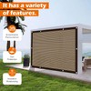 90% Mocha Shade Cloth, Sun Shade Canopy with Grommets for