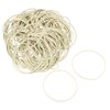 MECCANIXITY 200 Pack Rubber Band Stretchable Rubber Elastic Band White
