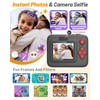 Yehtta Kids Camera Instant Print, Dual-Lens Front Rear Selfie Camera