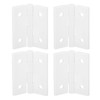 sourcing map 4Pcs Acrylic Hinges, 1.8 x 1.5 Inch Mini